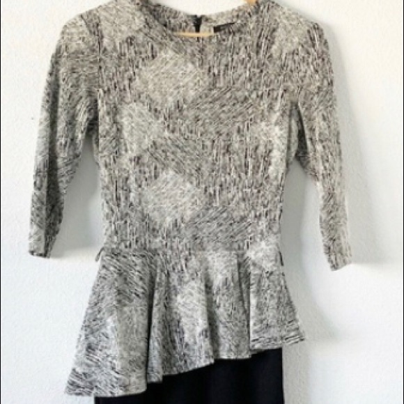 The Limited Eva Longoria b&w peplum dress size XL - Picture 2 of 3